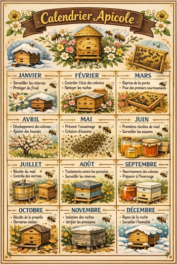 Calendrier apicole