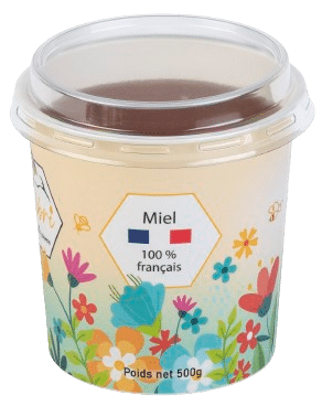 Pot à miel en carton Pot carton Miel Colibri face France